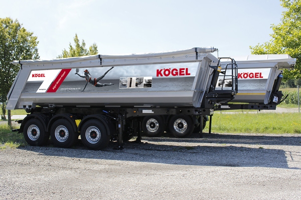 Комтранс 2017: компания Kogel представляет трехосные самосвальные полуприцепы с объемом кузова 27 м3
