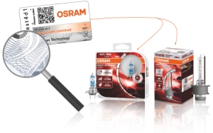 Проверка на подлинность галогенных ламп Osram Проверка на подлинность галогенных ламп Osram